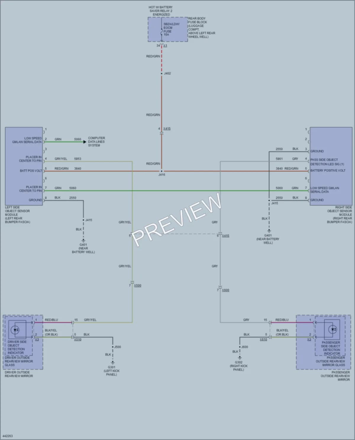2014 Cadillac ATS Navigation wiring diagram preview