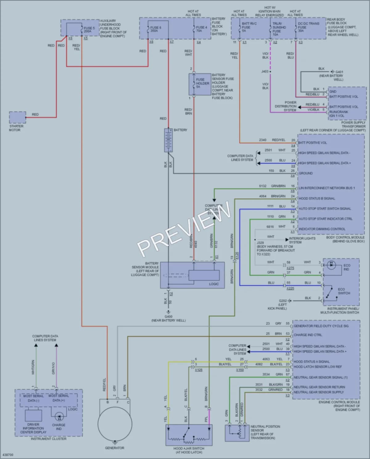 2014 Cadillac ATS Starting Charging wiring diagram preview