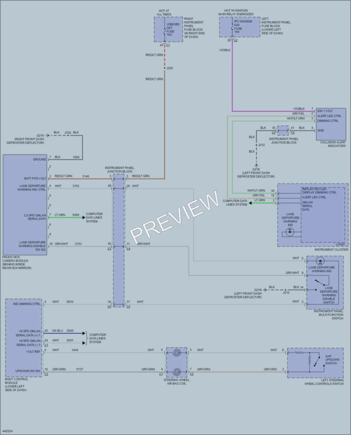 2014 Chevrolet C1500PickupSilverado Navigation wiring diagram preview
