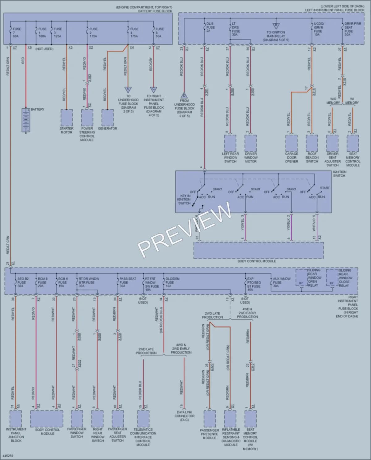 2014 Chevrolet C1500PickupSilverado Power Distribution wiring diagram preview