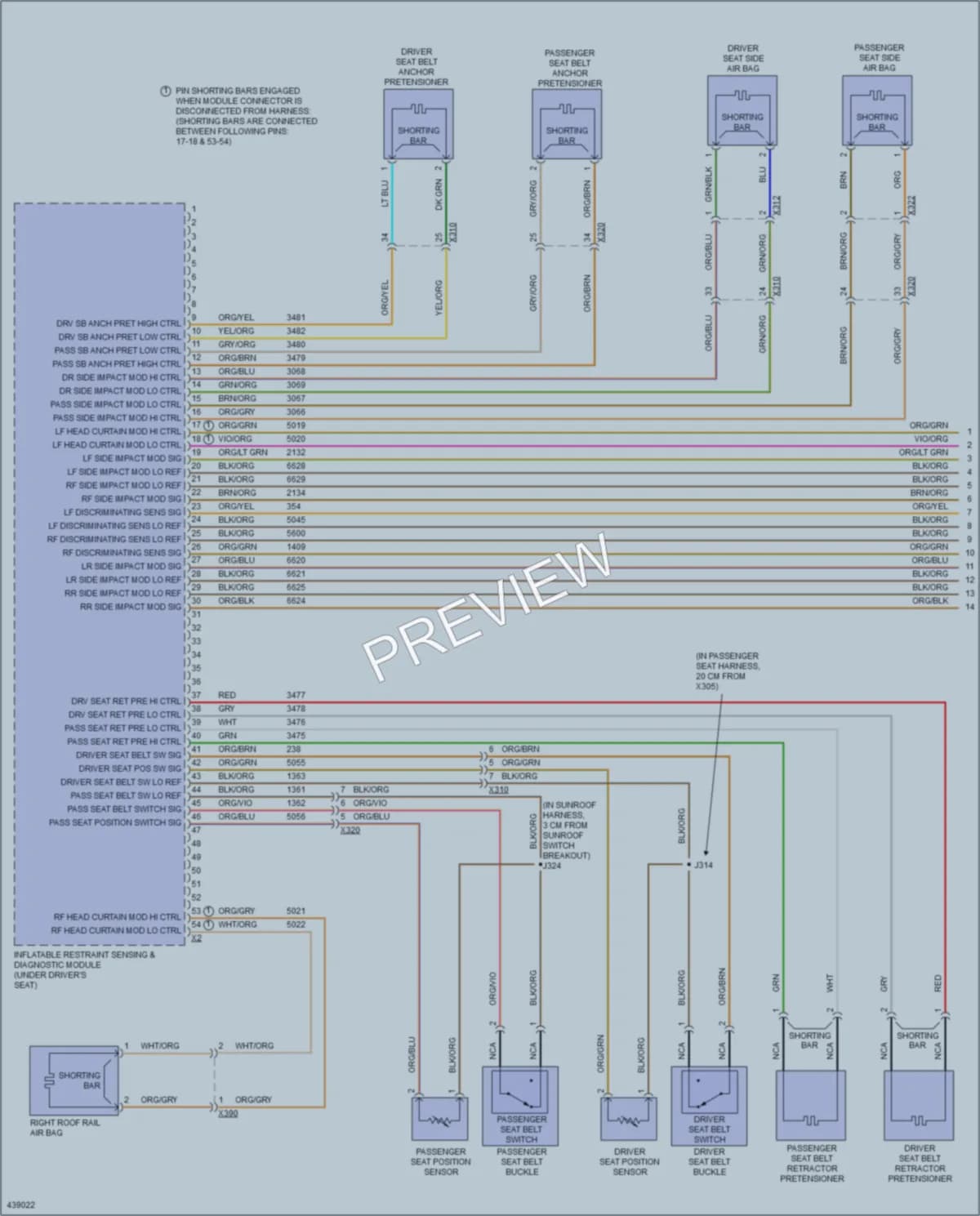 2014 Chevrolet C1500PickupSilverado Supplemental Restraints wiring diagram preview