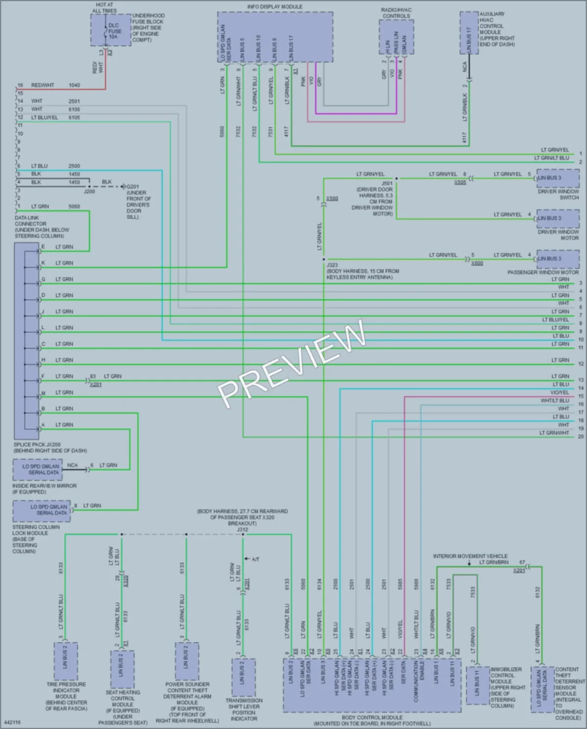 2014 Chevrolet CorvetteStingray Computer Data Lines wiring diagram preview