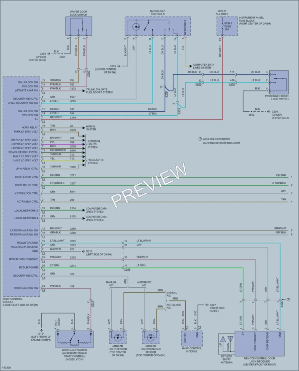 2014 Chevrolet Equinox Anti Theft wiring diagram preview