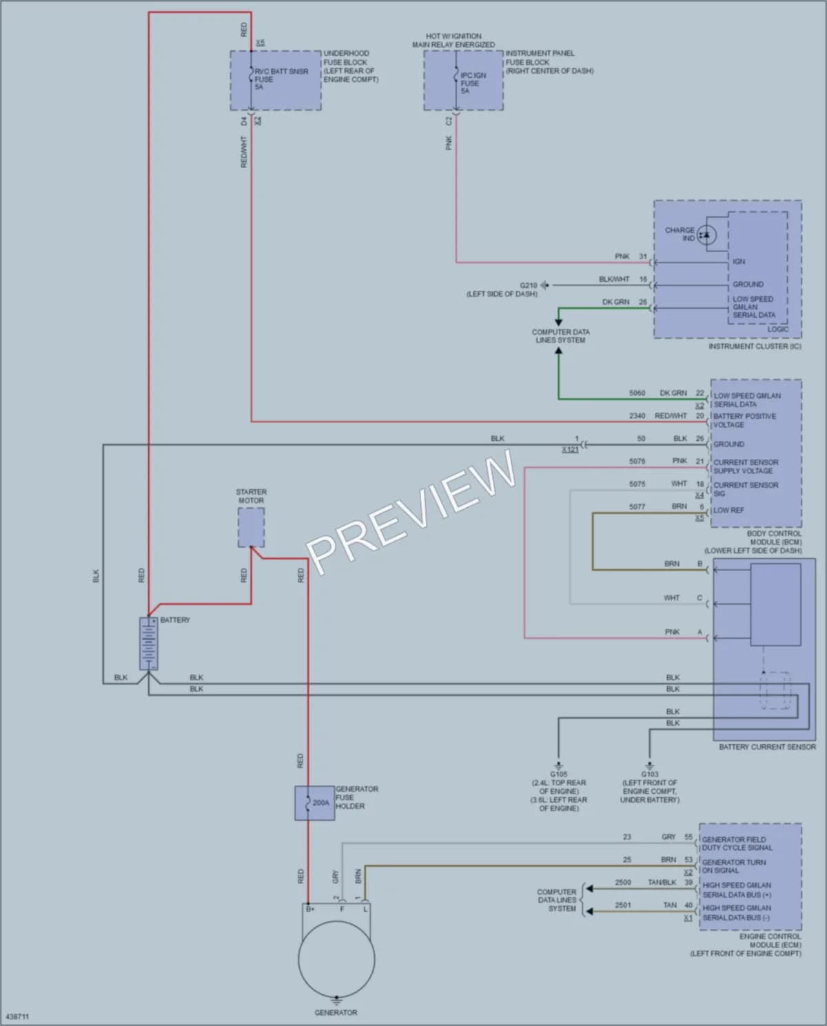 2014 Chevrolet Equinox Starting Charging wiring diagram preview