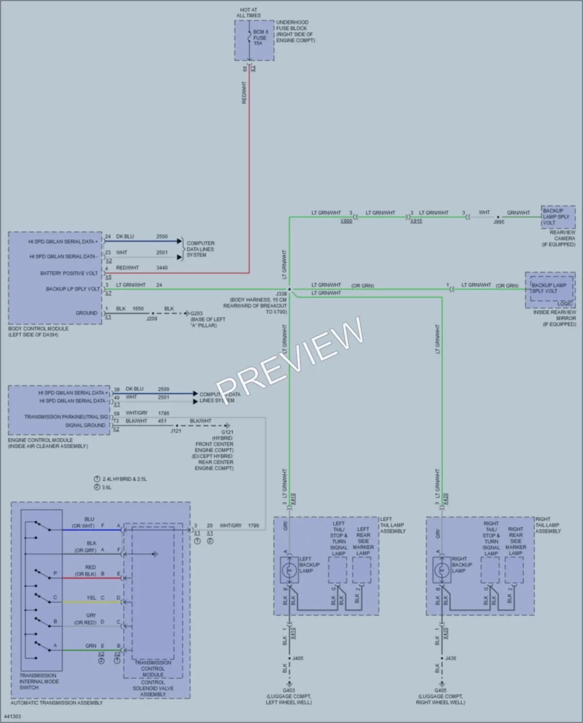2014 Chevrolet Impala Exterior Lights wiring diagram preview