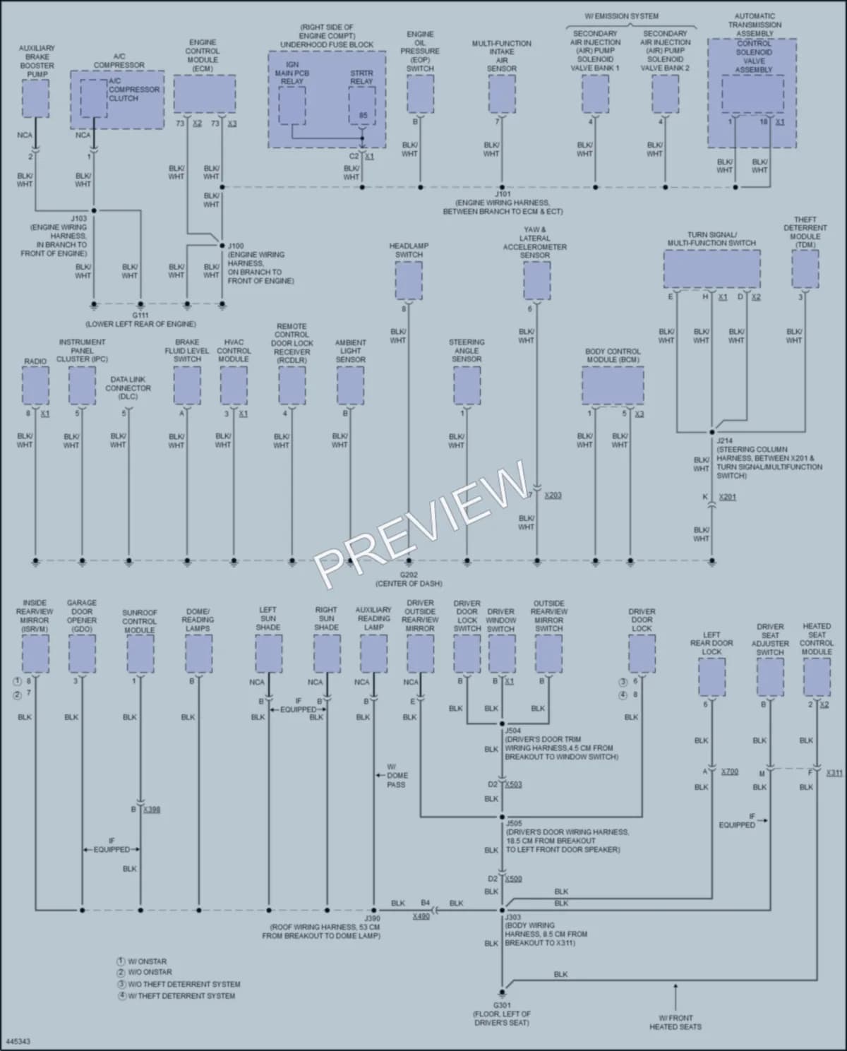 2014 Chevrolet ImpalaLimited Ground Distribution wiring diagram preview