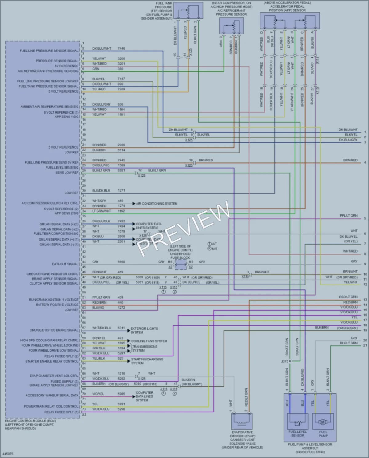 2014 Chevrolet K1500PickupSilverado Engine Performance wiring diagram preview