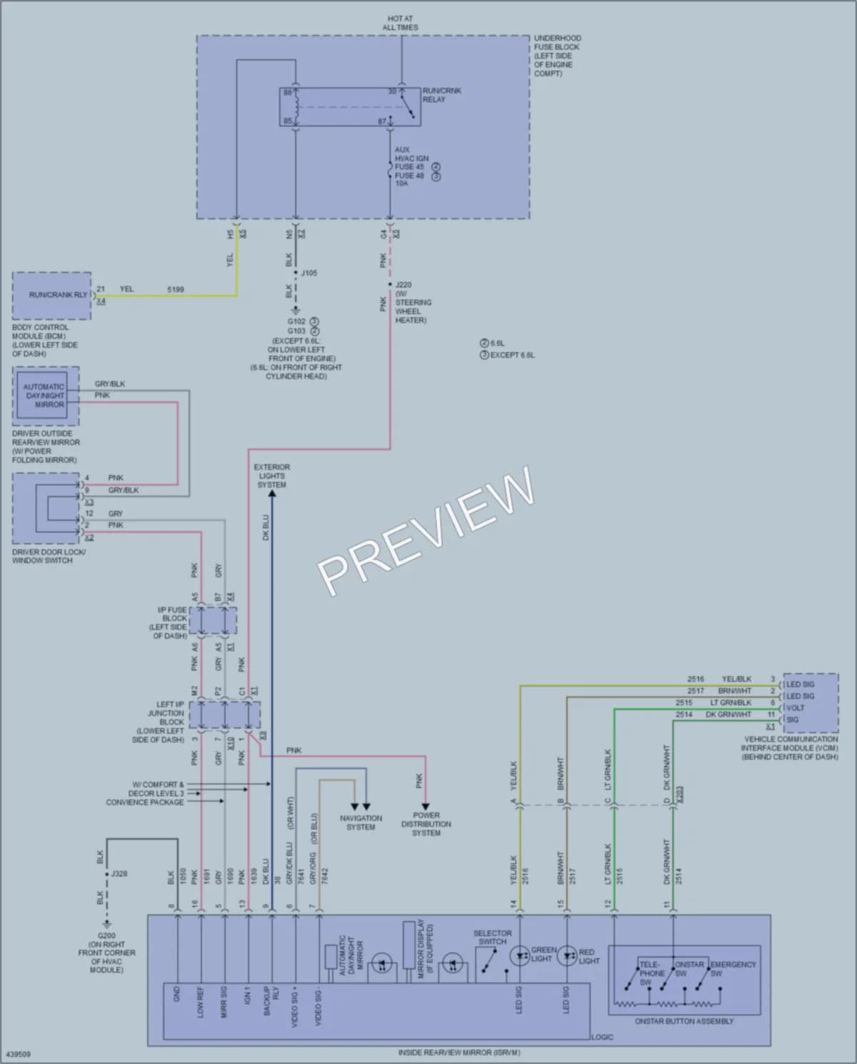 2014 Chevrolet K2500HDPickupSilverado Power Mirrors wiring diagram preview