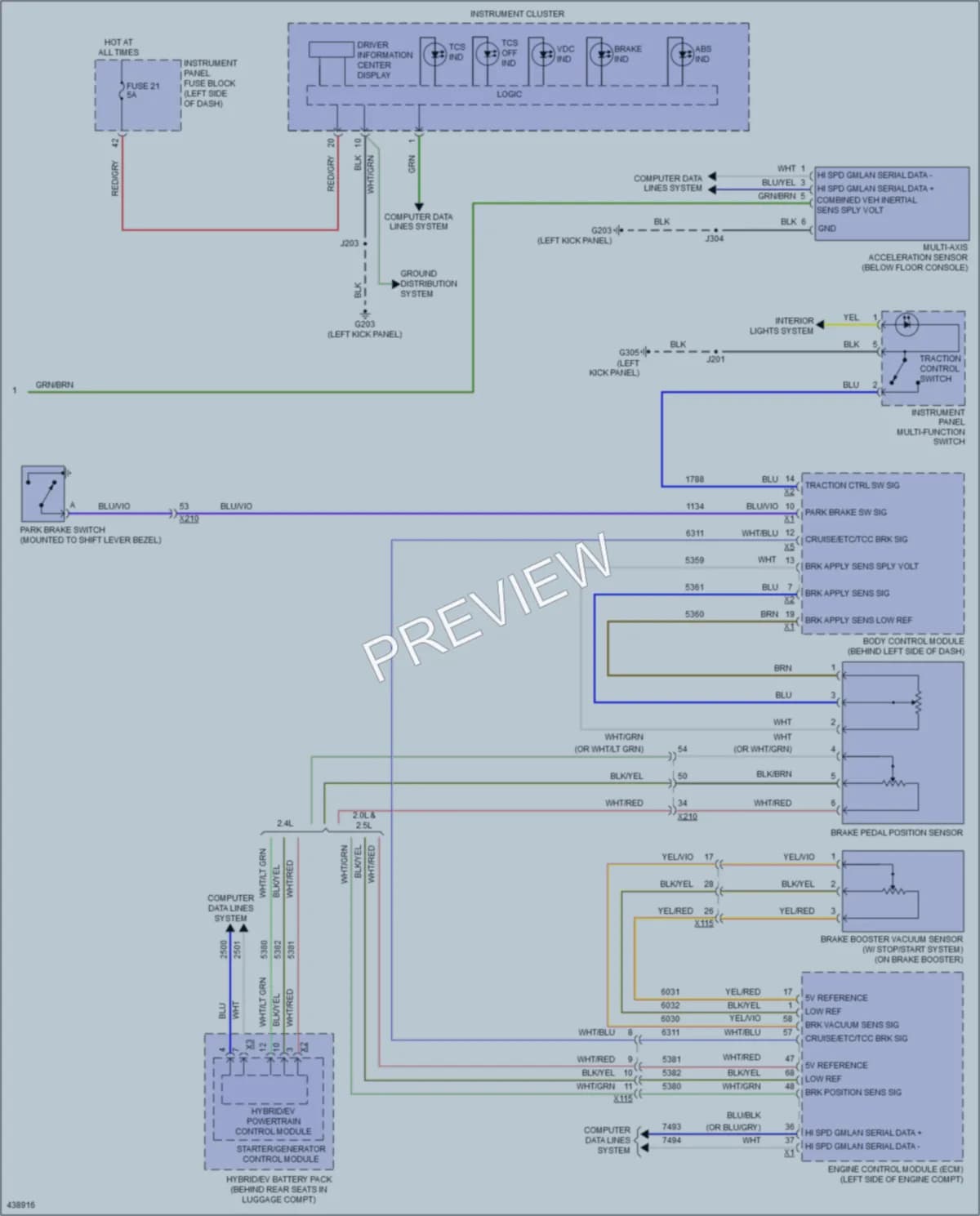 2014 Chevrolet Malibu Anti Lock Brakes wiring diagram preview