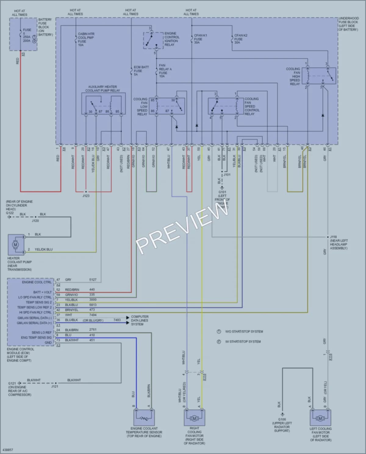2014 Chevrolet Malibu Cooling Fan wiring diagram preview