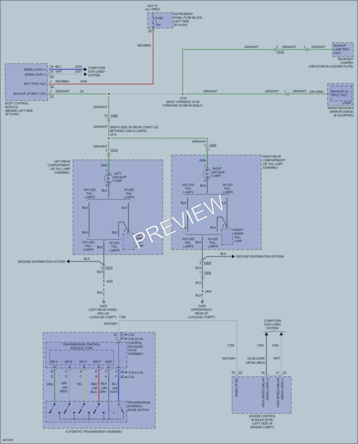 2014 Chevrolet Malibu Exterior Lights wiring diagram preview