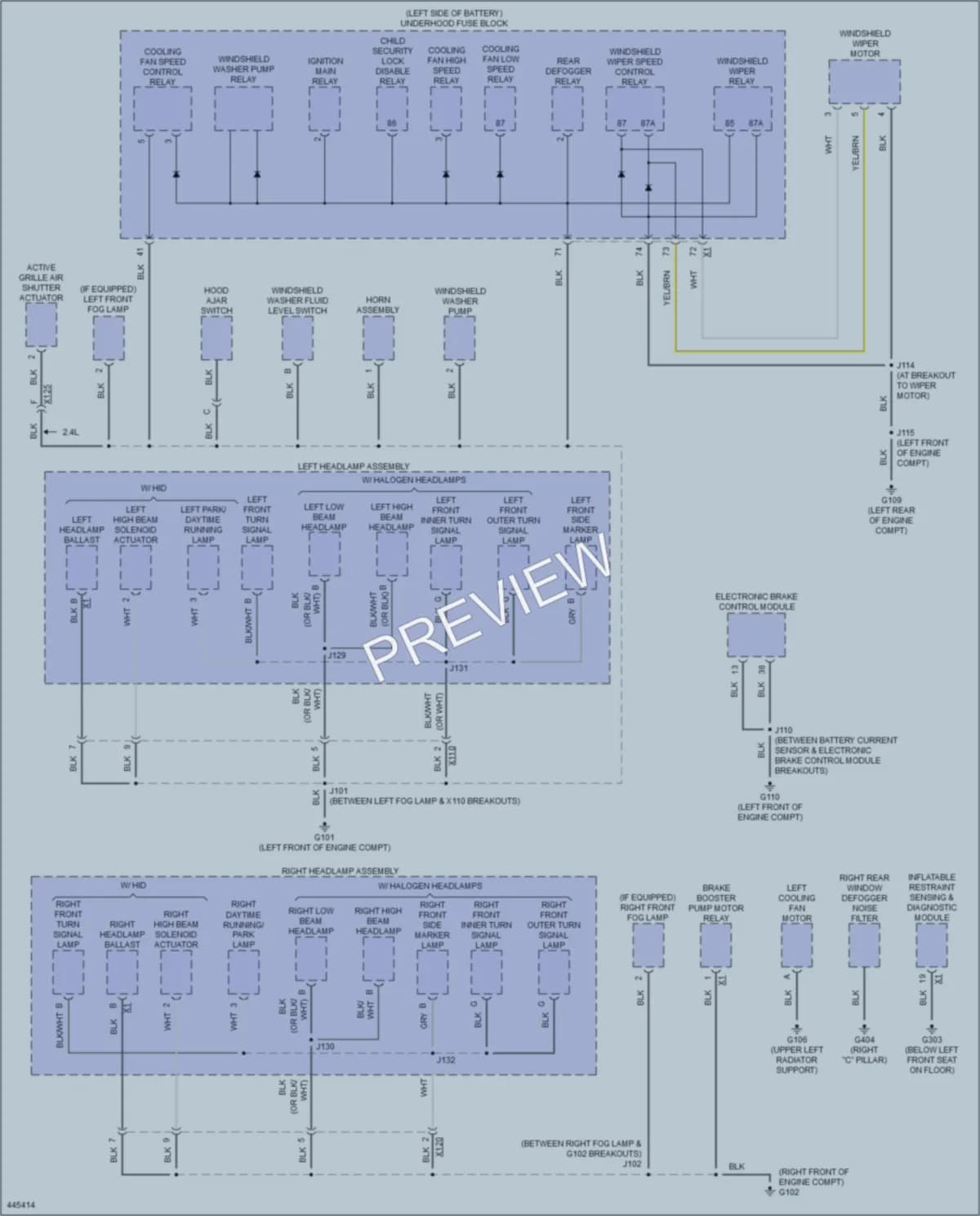 2014 Chevrolet Malibu Ground Distribution wiring diagram preview