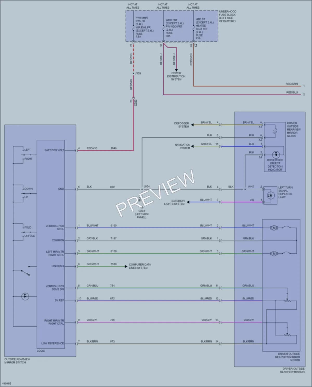 2014 Chevrolet Malibu Memory Systems wiring diagram preview
