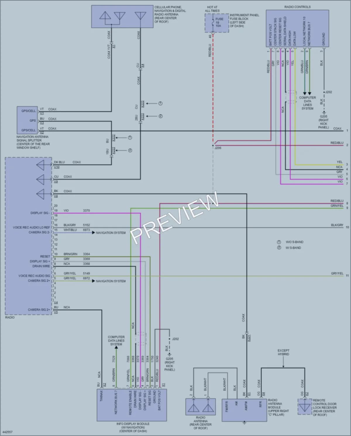 2014 Chevrolet Malibu Radio wiring diagram preview