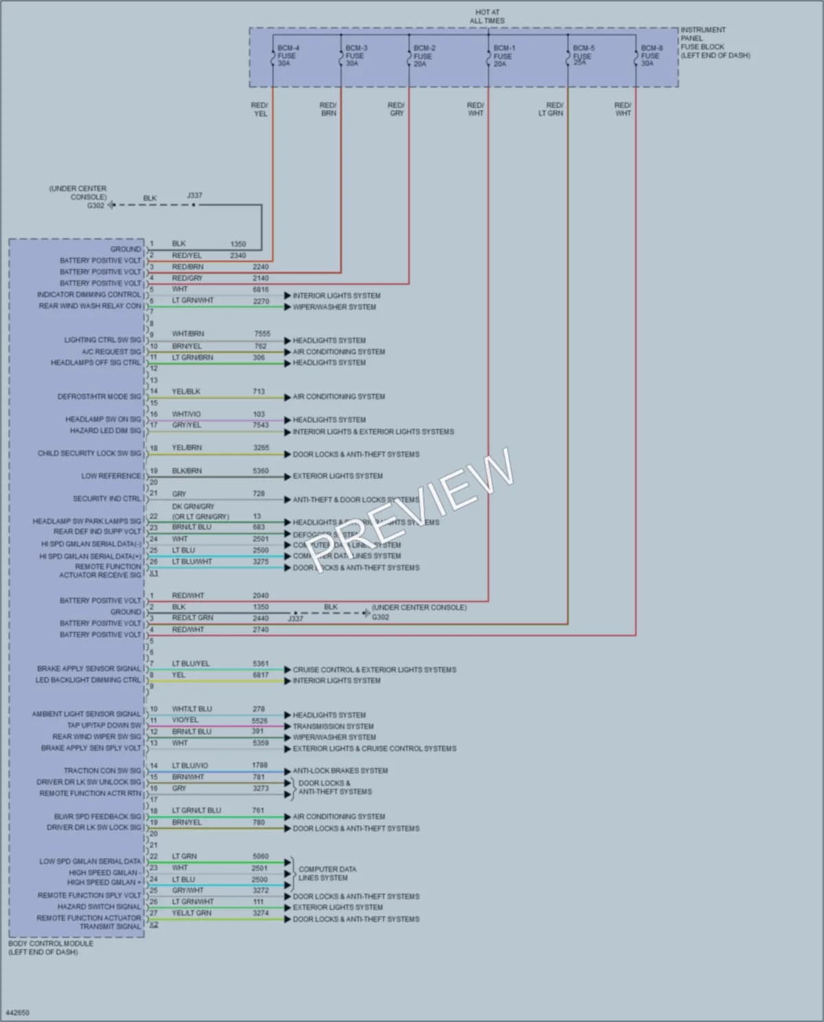 2014 Chevrolet Sonic Body Control Modules wiring diagram preview
