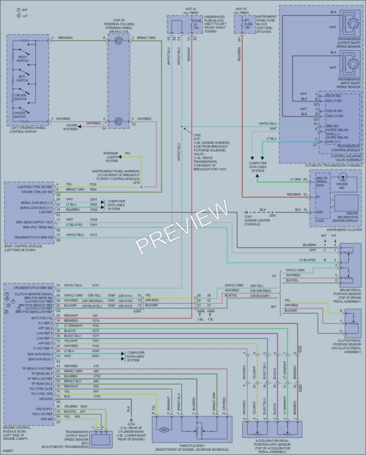 2014 Chevrolet Sonic Cruise Control wiring diagram preview