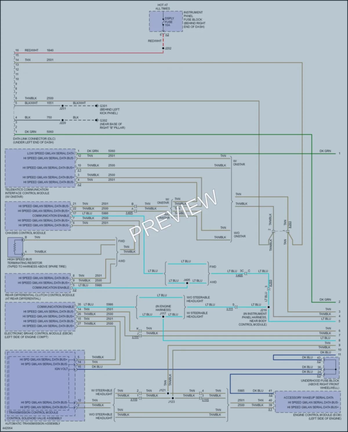2014 Chevrolet Traverse Computer Data Lines wiring diagram preview