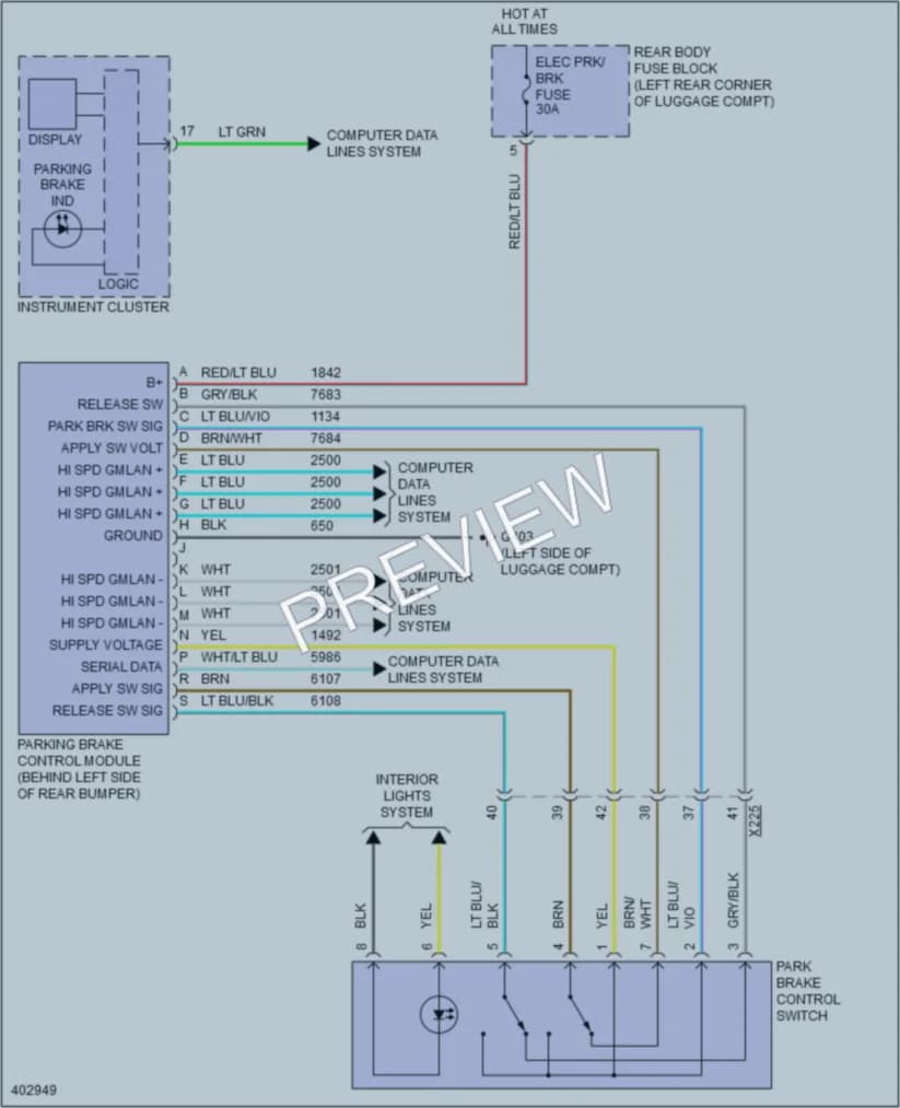 2014 Chevrolet Volt Shift Interlock wiring diagram preview
