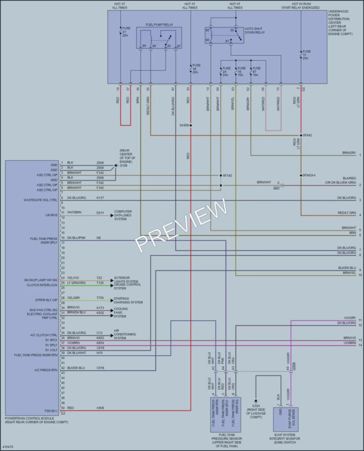 2014 Dodge Dart Engine Performance wiring diagram preview
