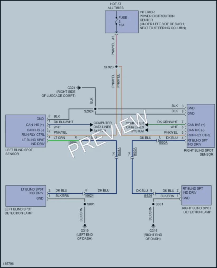 2014 Dodge Dart Navigation wiring diagram preview