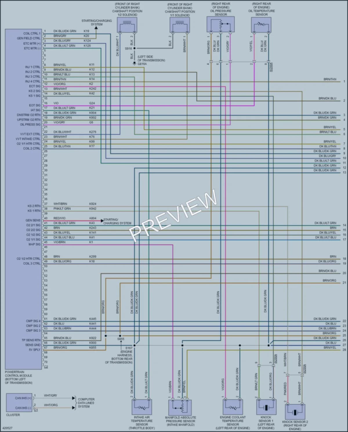2014 Dodge GrandCaravan Engine Performance wiring diagram preview
