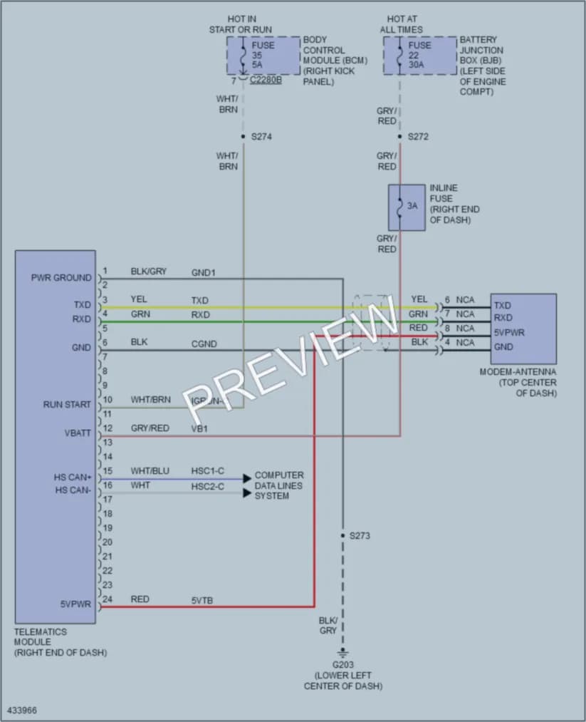 2014 Ford F250Pickup Navigation wiring diagram preview