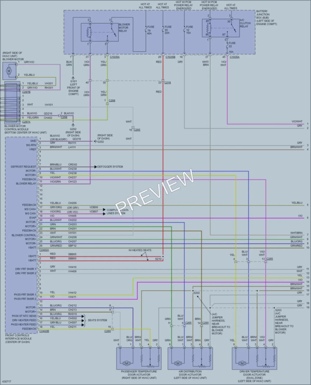 2014 Ford FusionHybrid Air Conditioning wiring diagram preview