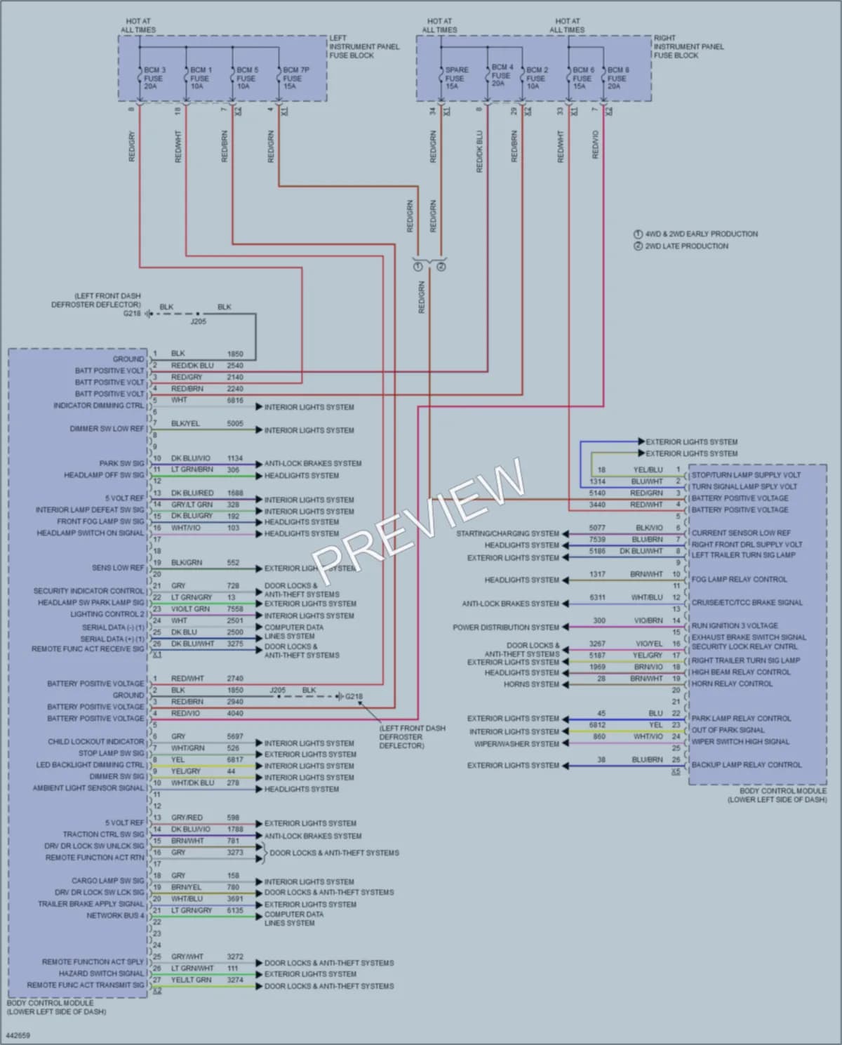 2014 GMC C1500PickupSierra Body Control Modules wiring diagram preview