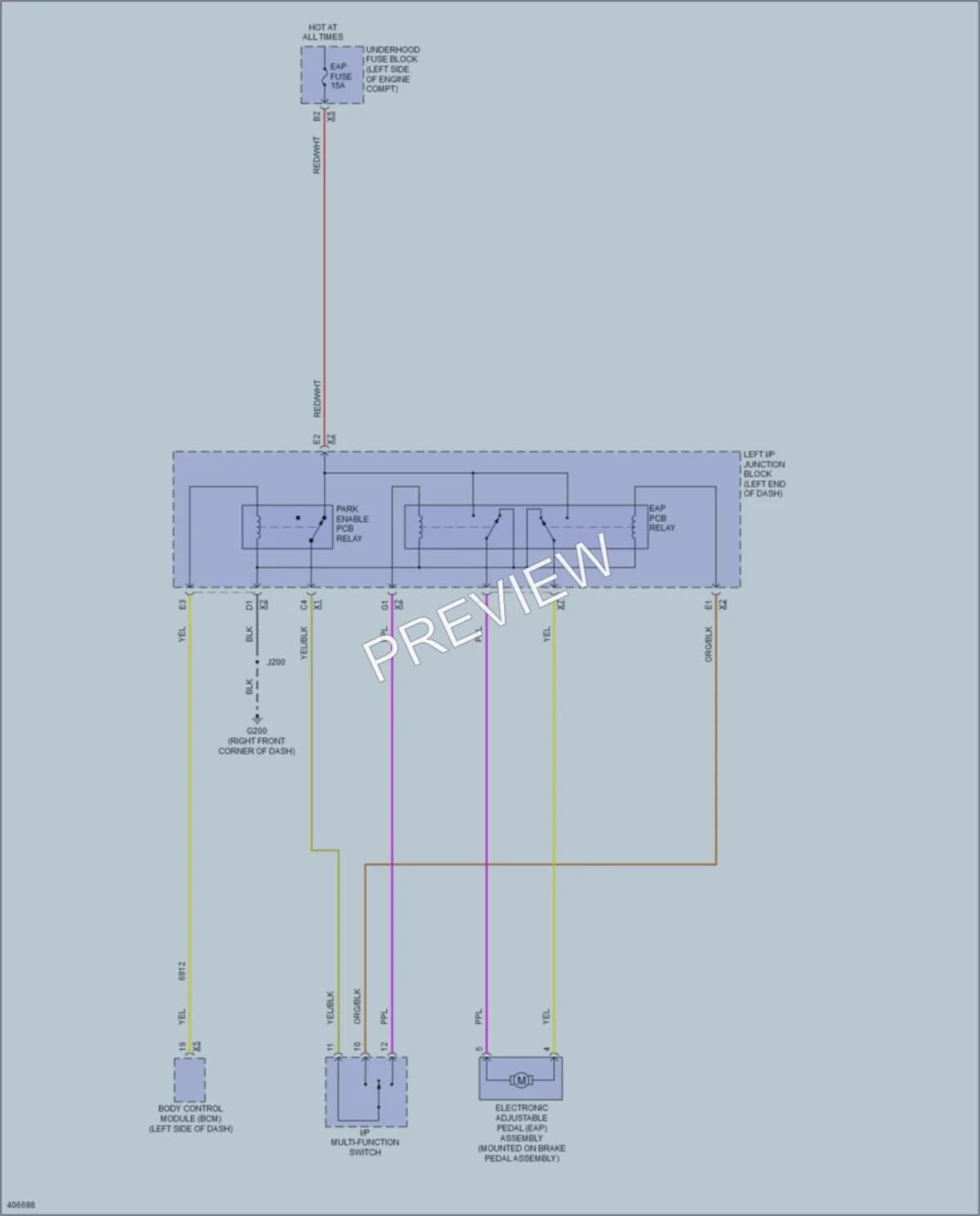 2014 GMC C1500YukonXL Power Seats wiring diagram preview