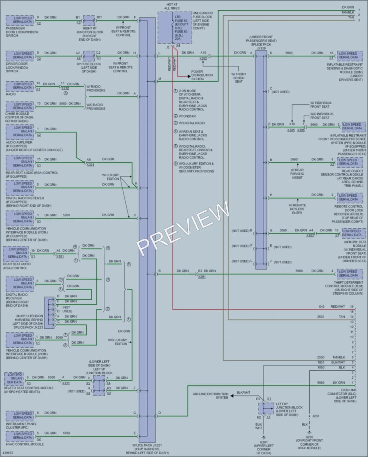 2014 GMC C2500HDPickupSierra Computer Data Lines wiring diagram preview