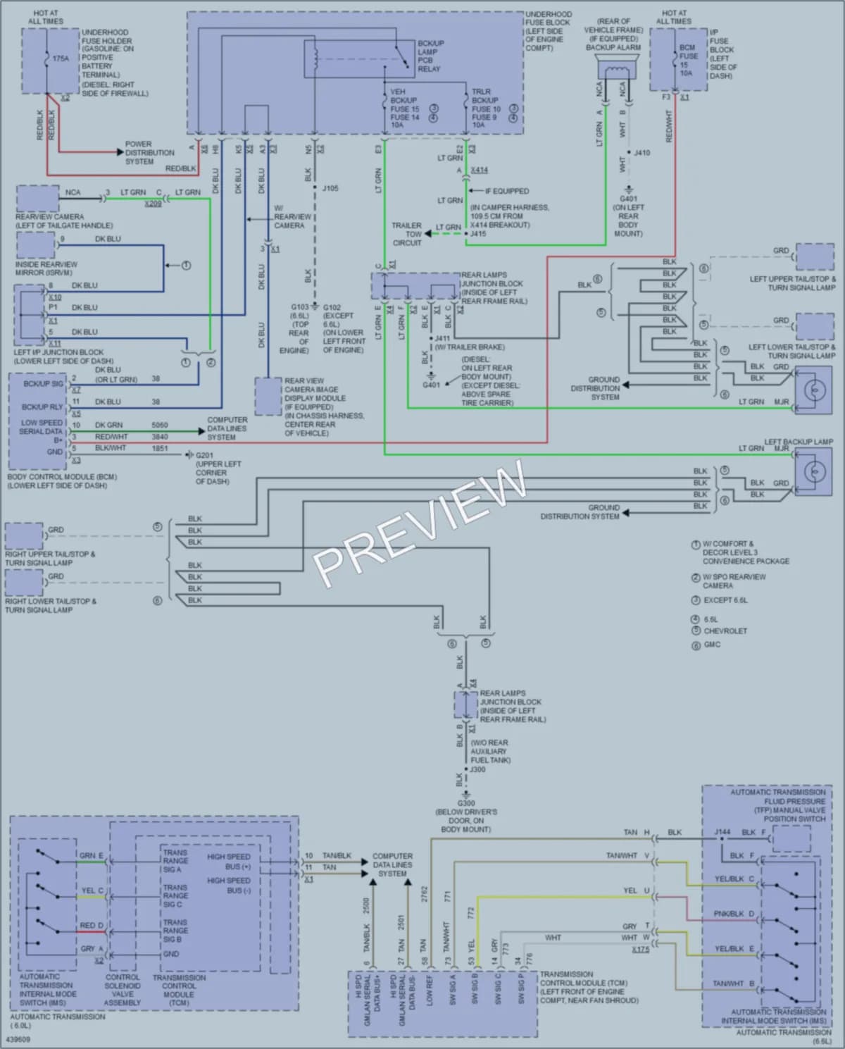 2014 GMC C2500HDPickupSierra Exterior Lights wiring diagram preview