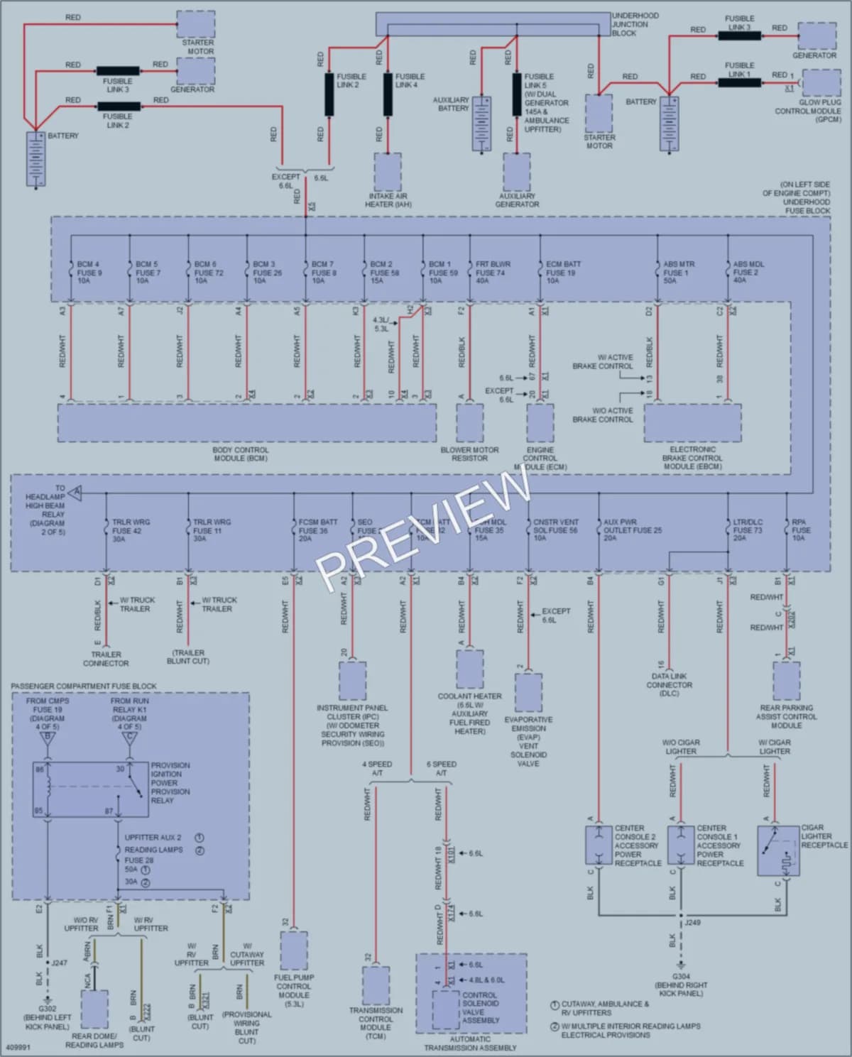2014 GMC H1500Savana Power Distribution wiring diagram preview