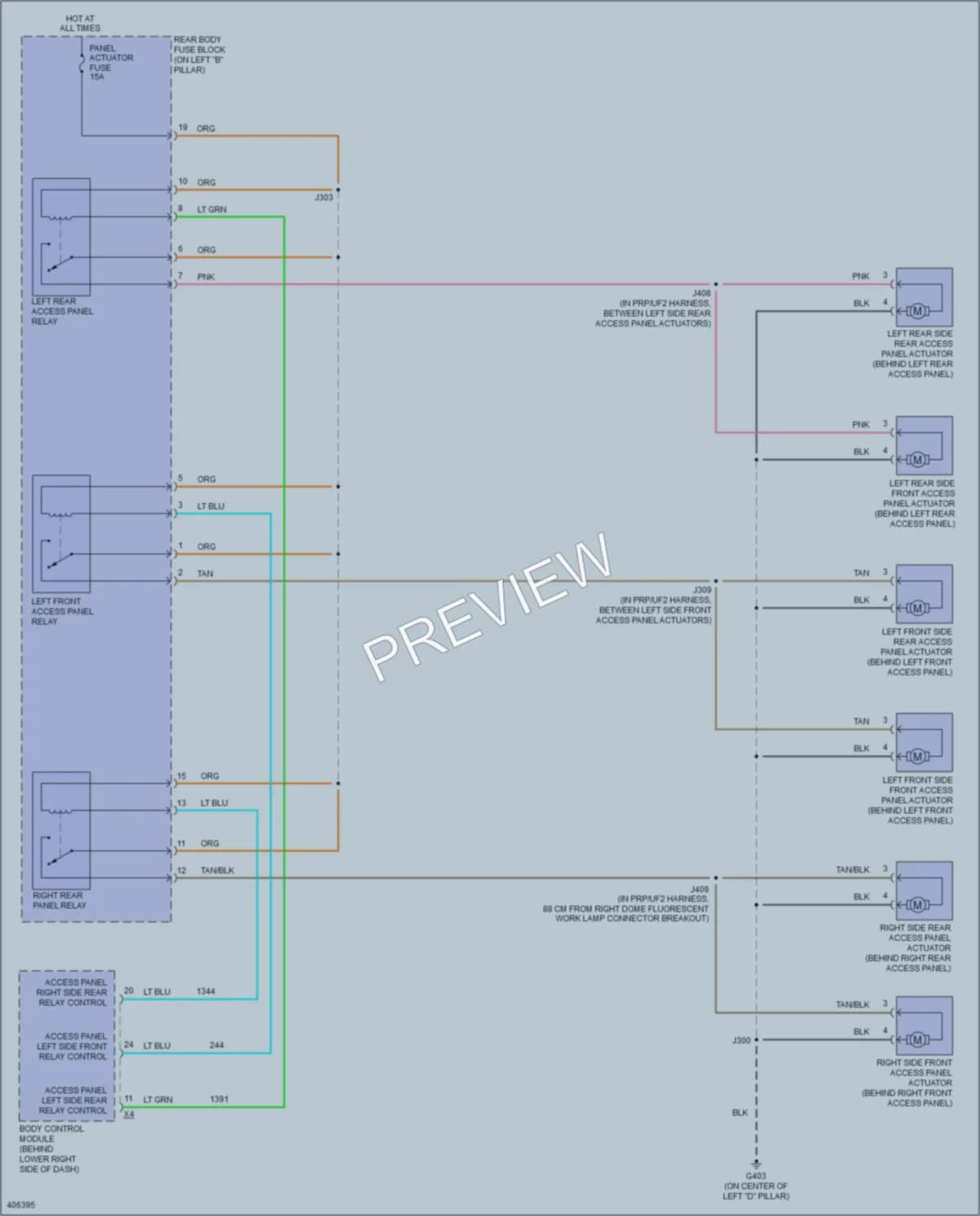 2014 GMC H1500Savana Trunk Tailgate Fuel Door wiring diagram preview