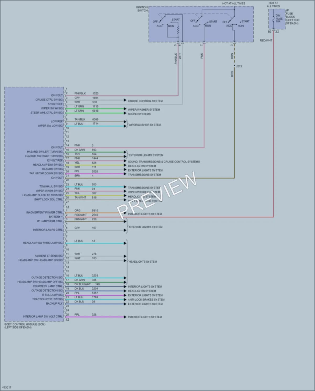 2014 GMC YukonDenali Body Control Modules wiring diagram preview