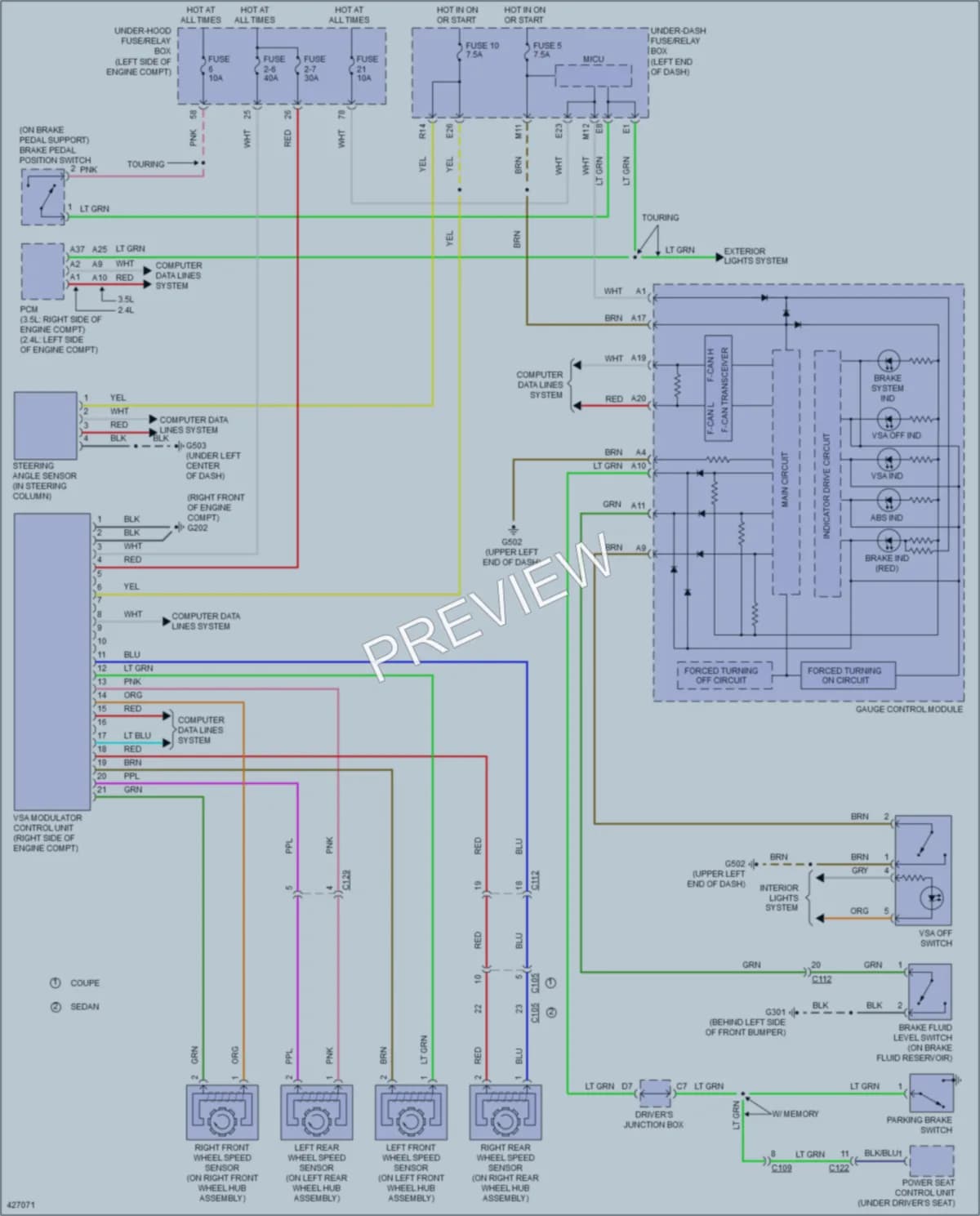 2014 Honda Accord Anti Lock Brakes wiring diagram preview