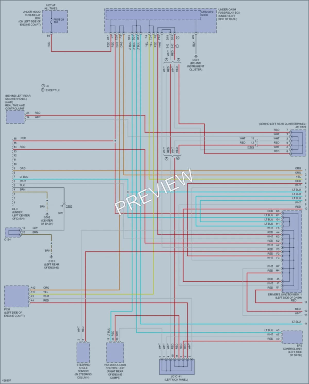 2014 Honda CRV Computer Data Lines wiring diagram preview