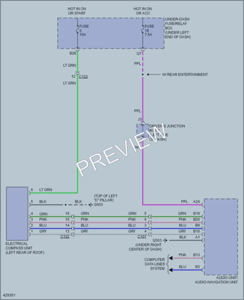 2014 Honda CRV Navigation wiring diagram preview