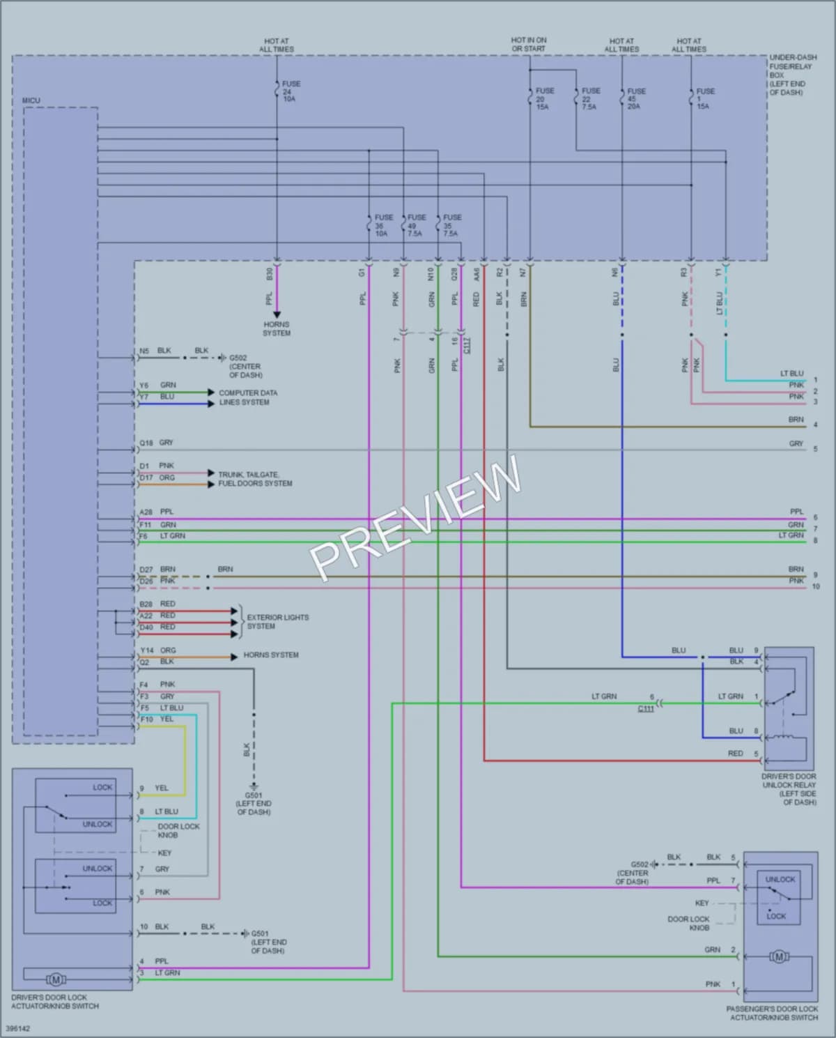 2014 Honda CRZ Anti Theft wiring diagram preview