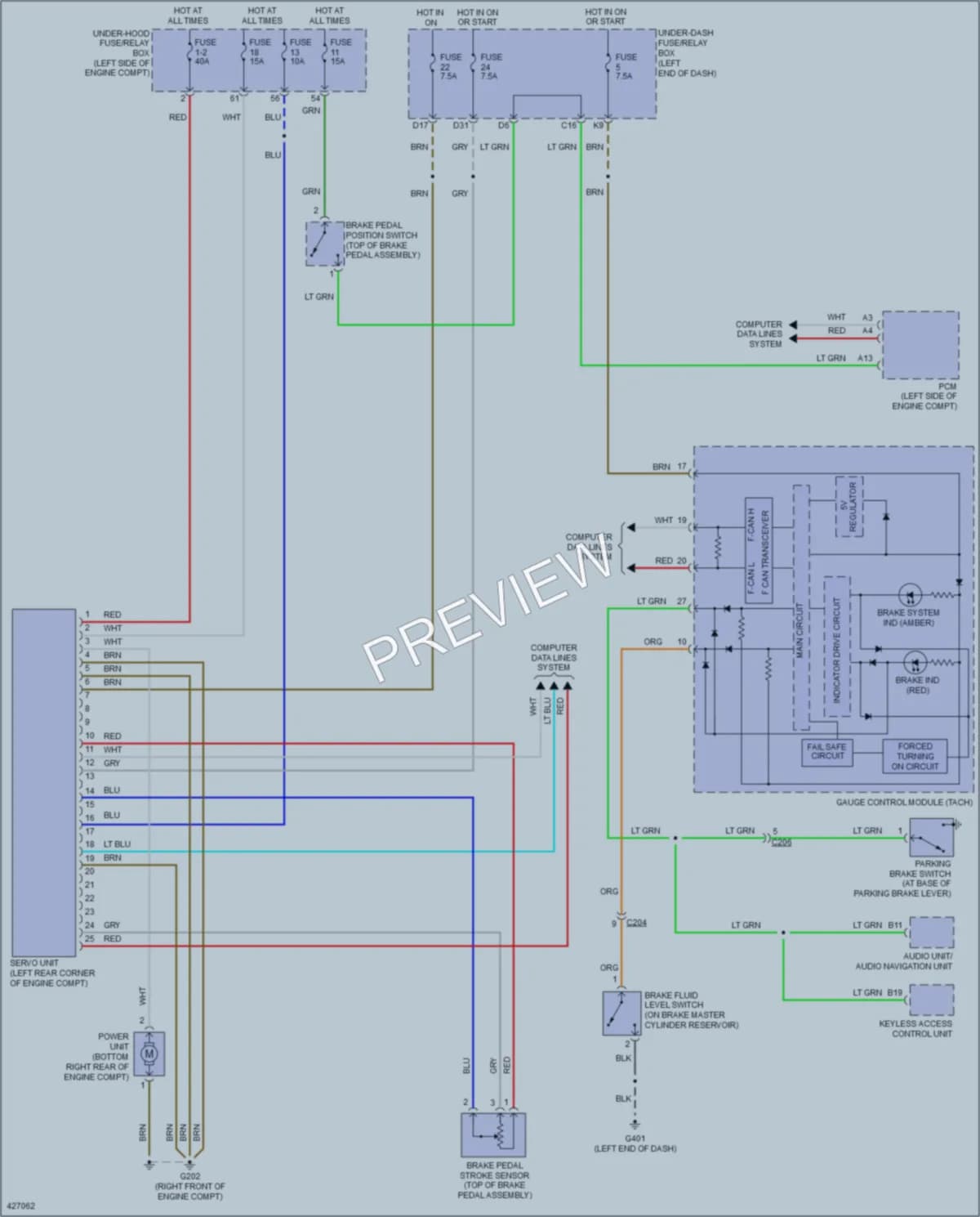2014 Honda Civic Anti Lock Brakes wiring diagram preview