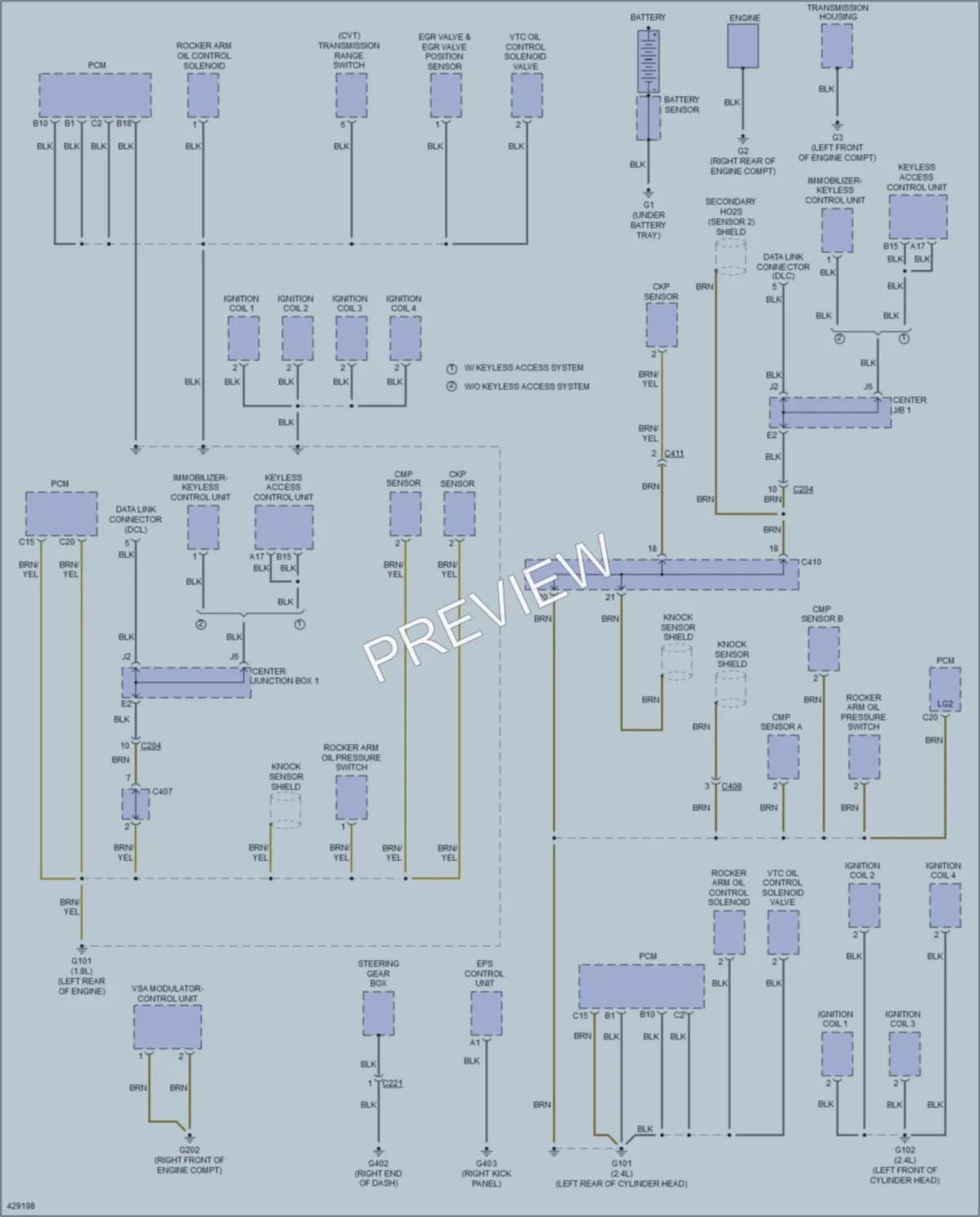 2014 Honda Civic Ground Distribution wiring diagram preview