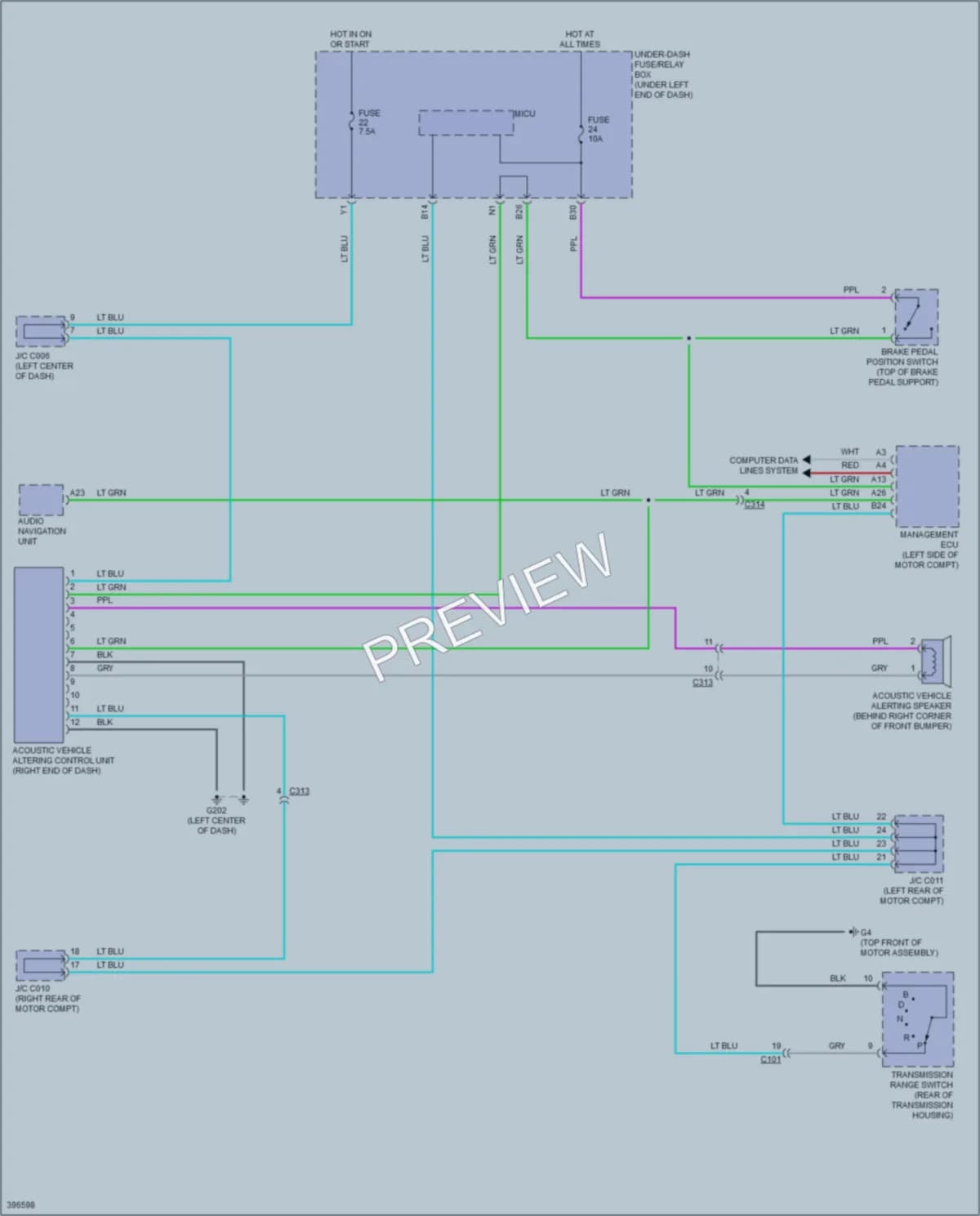 2014 Honda Fit Active Bodyworks wiring diagram preview