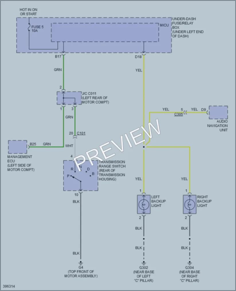 2014 Honda Fit Exterior Lights wiring diagram preview