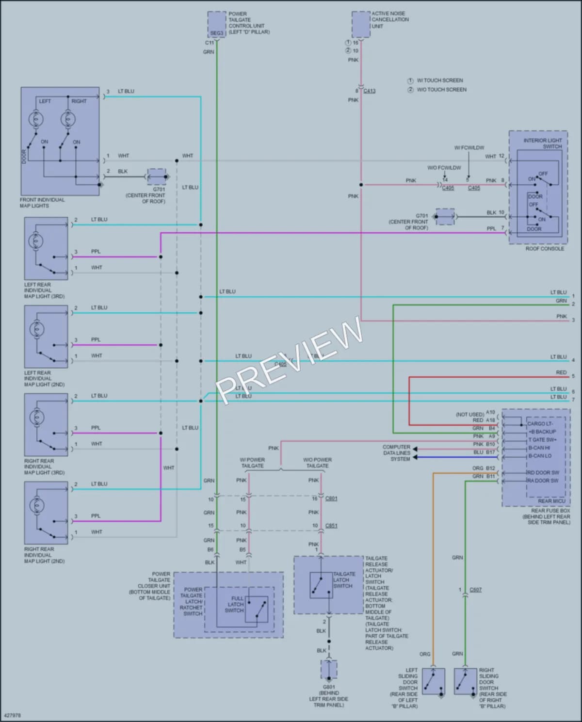 2014 Honda Odyssey Interior Lights wiring diagram preview