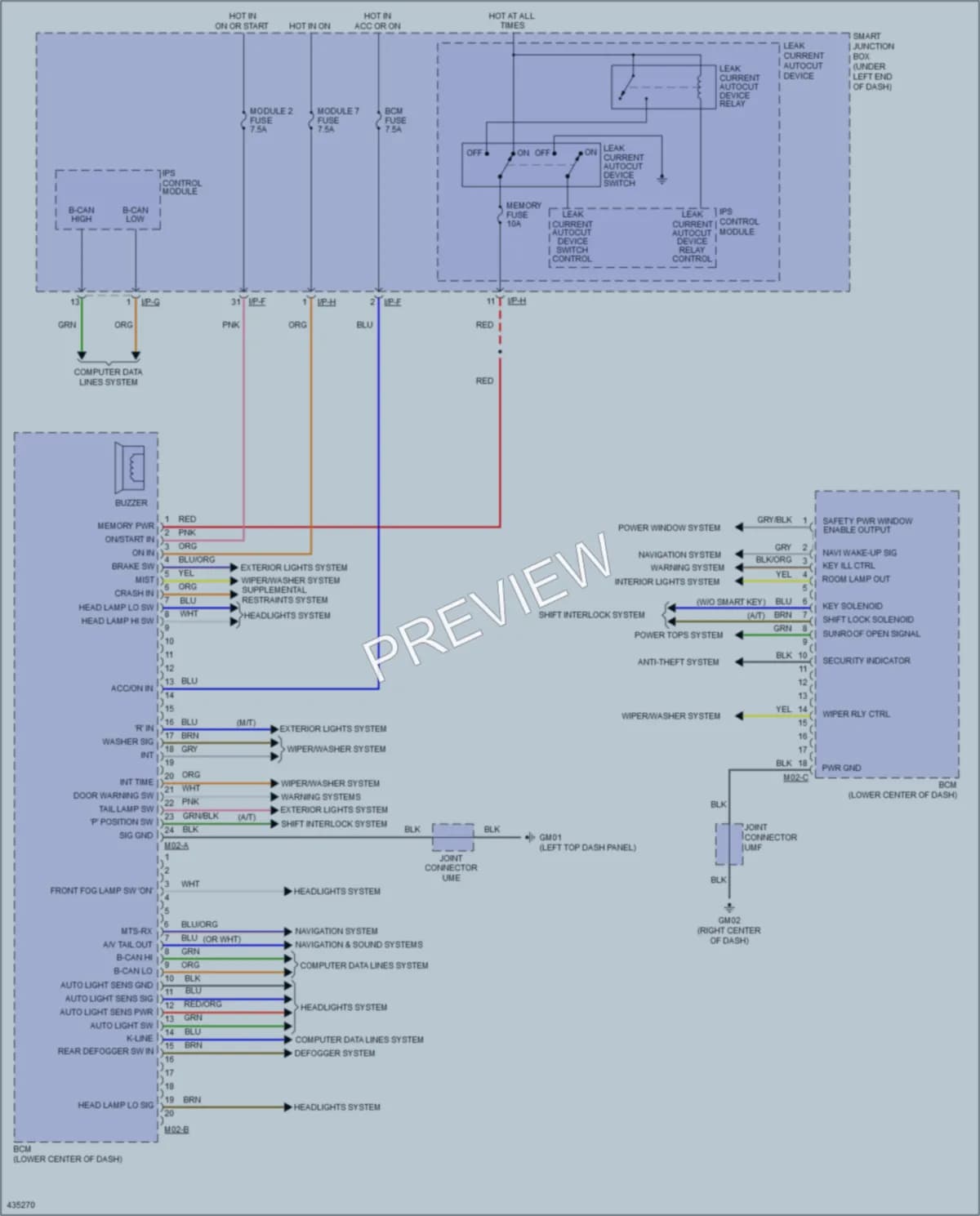 2014 Hyundai Elantra Body Control Modules wiring diagram preview