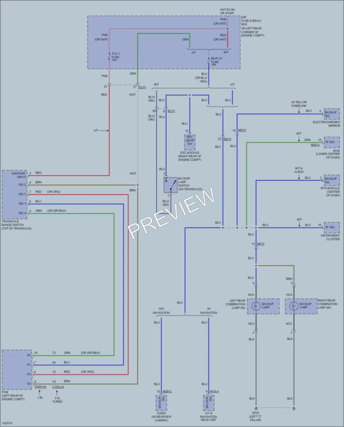 2014 Hyundai Elantra Exterior Lights wiring diagram preview
