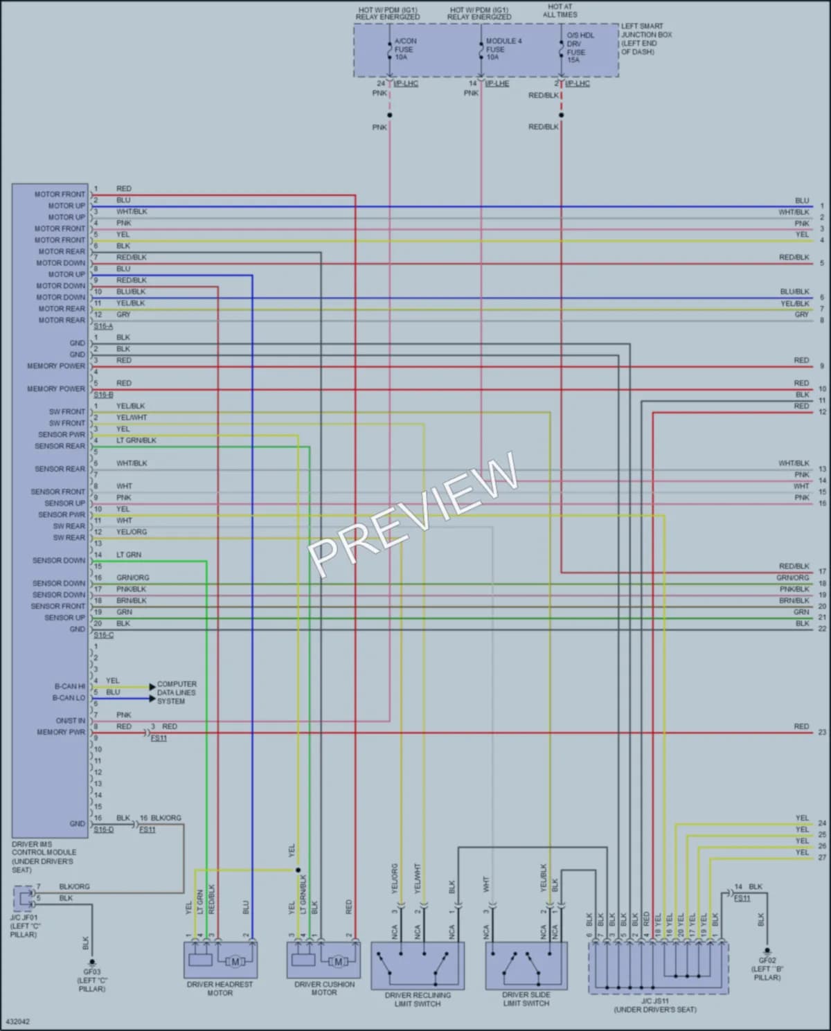 2014 Hyundai Equus Memory Systems wiring diagram preview