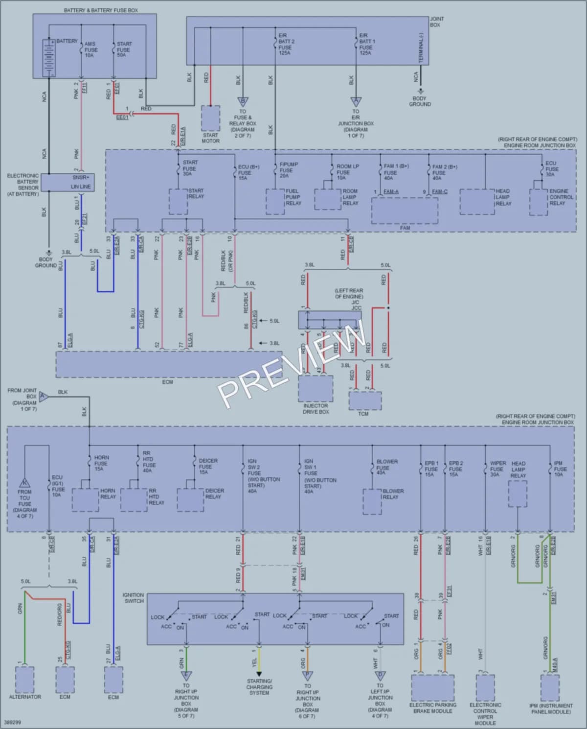 2014 Hyundai Genesis Power Distribution wiring diagram preview