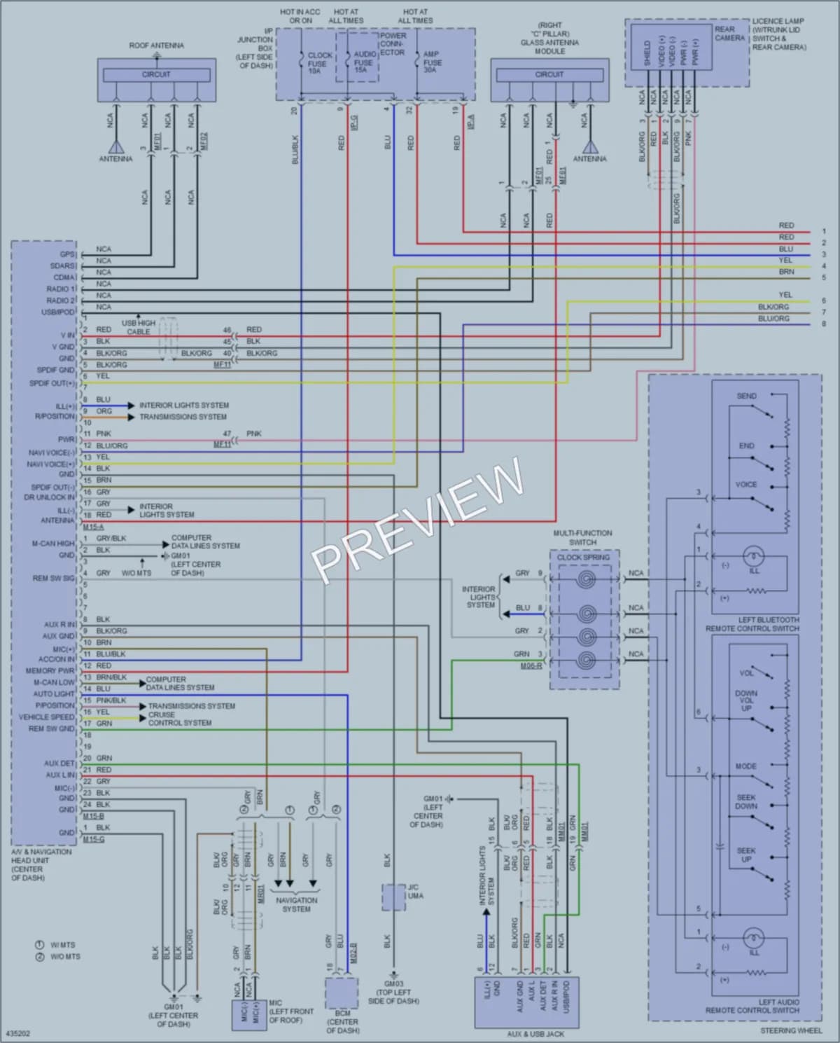 2014 Hyundai Sonata Radio wiring diagram preview