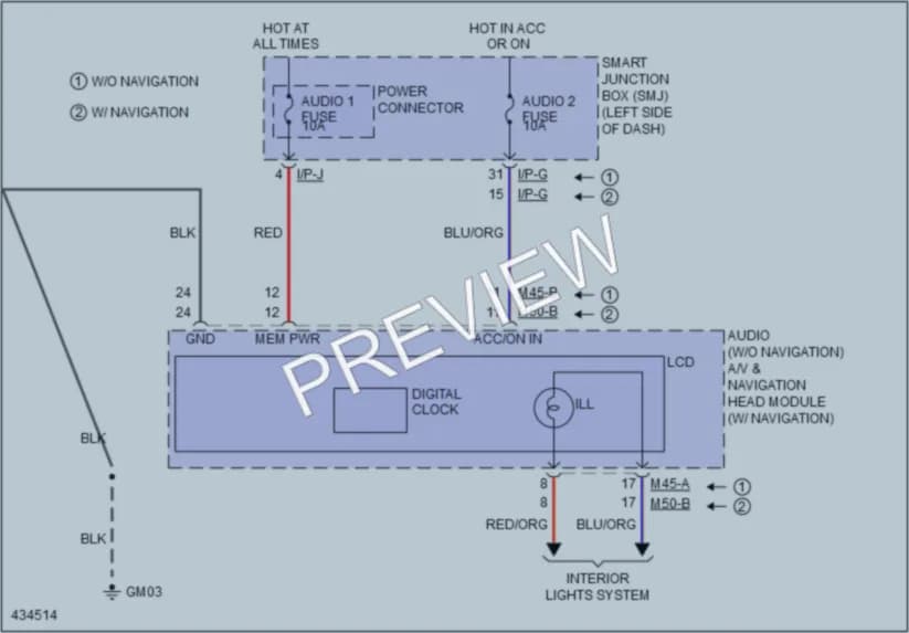 2014 Hyundai Tucson Instrument Cluster wiring diagram preview