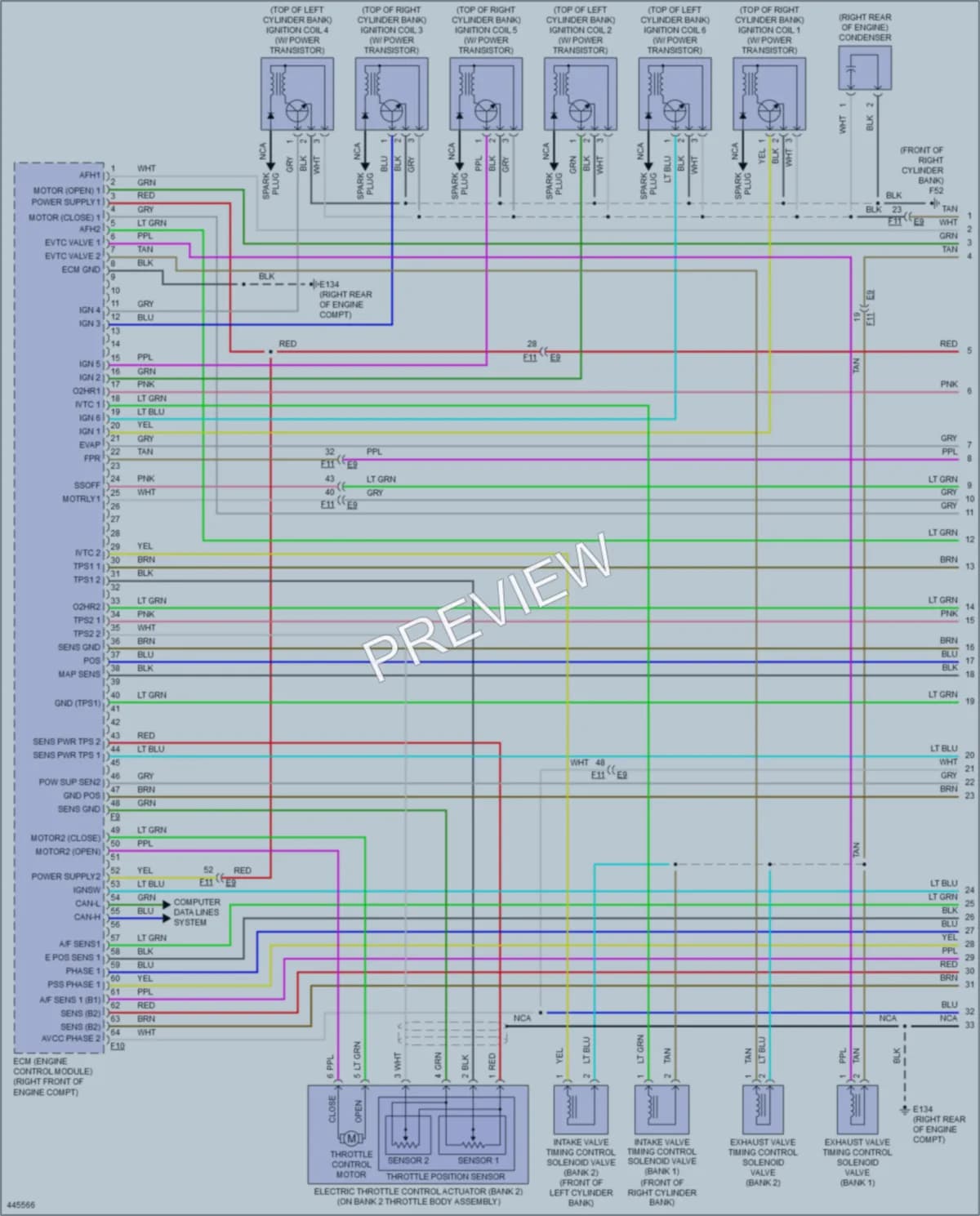 2014 Infiniti Q50 Engine Performance wiring diagram preview